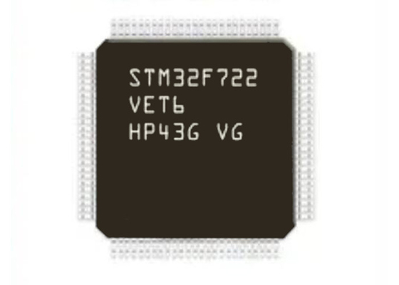 32BIT solo rendimiento de IC LQFP100 de los microcontroladores de la base STM32F722VET6 512KB alto