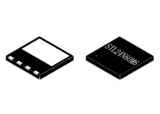 Transistores 600V 8PowerVDFN del MOSFET del poder del microprocesador STL24N60M6 del circuito integrado