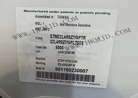 Microcontrolador IC del microprocesador STM32L4R9ZIY6 PTR Single-Core 120MHz 2MB del circuito integrado