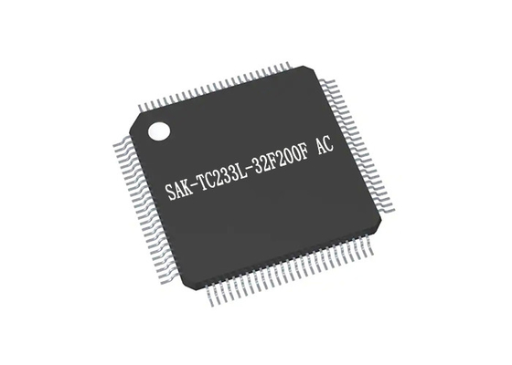 Paquete de los microcontroladores TQFP-100 de la CA del microprocesador SAK-TC233L-32F200F del circuito integrado