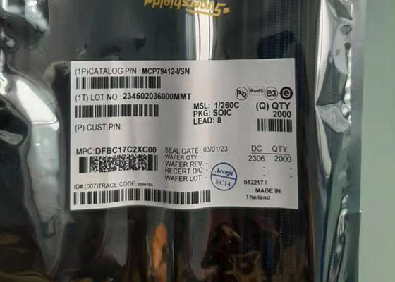 Reloj de tiempo real de Chip Battery Switchover MCP79412-I/SN del circuito integrado/calendario