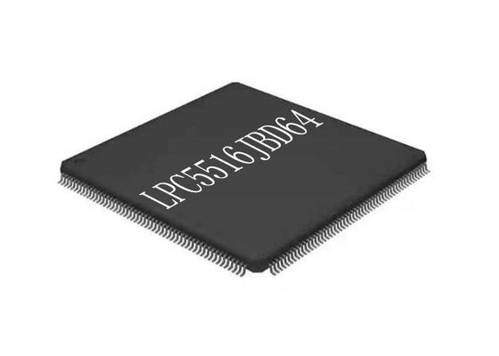 Solo microcontrolador IC 150MHz del microprocesador 64HTQFP del circuito integrado de la base LPC5516JBD64