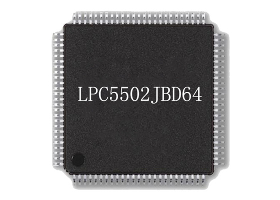 Soporte superficial del microprocesador HTQFP64 del microcontrolador del microprocesador LPC5502JBD64 96MHz del circuito integrado