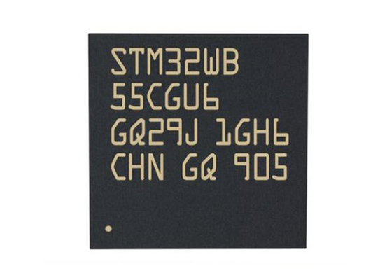 Corteza M4 MCU del brazo de los ICs 48UFQFN del transmisor-receptor del microcontrolador MCU STM32WB55CGU6 RF