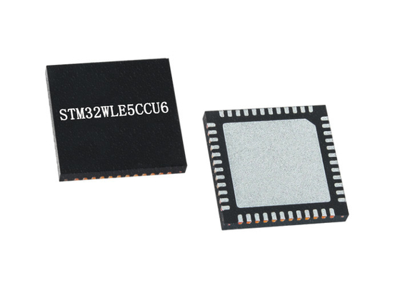 STM32WLE5CCU6 256 soporte superficial de destello de IC 48-UFQFN del transmisor-receptor del RF de los kilobytes