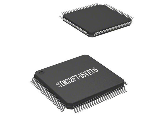 Microcontroladores integrados de destello del microcontrolador MCU STM32F745VET6 512KB