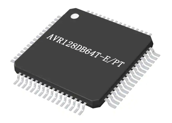 Microcontrolador IC 24MHz de 8 bits 128KB del microcontrolador AVR128DB64T-E/PT MCU