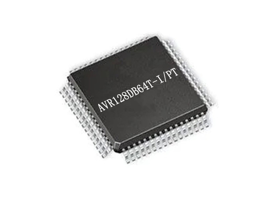 Microcontrolador MCU AVR128DB64T-I/PT 24MHz de 8 bits 64-TQFP del alto rendimiento