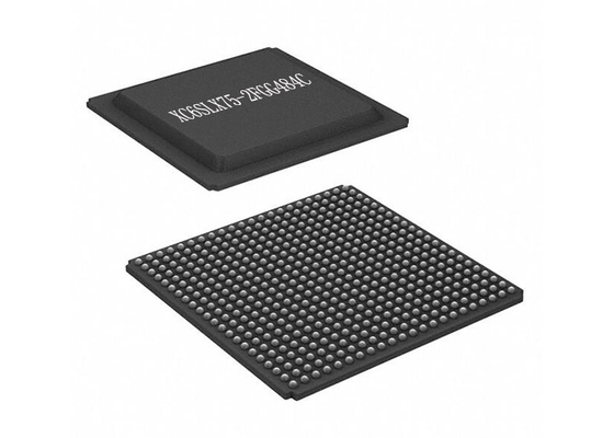 Arsenal de puerta programable del campo del microprocesador XC6SLX75-2FGG484C del circuito integrado 484BGA