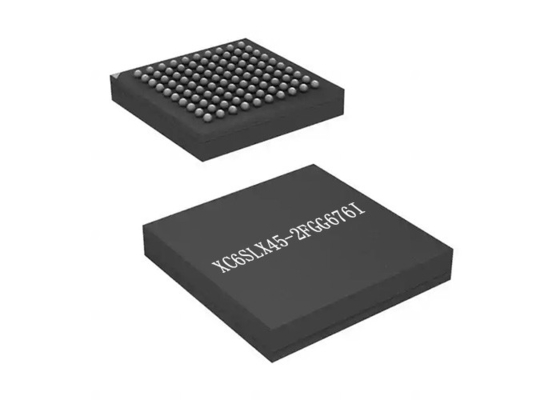Chip Integrated Circuit XC6SLX45-2FGG676I integró el arsenal de puerta programable del campo IC
