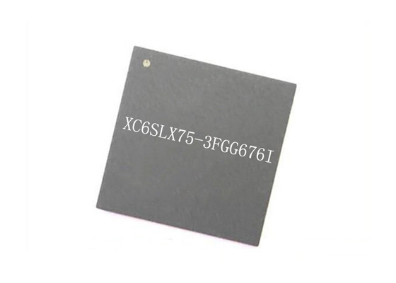 Arsenal de puerta programable del campo del microprocesador XC6SLX75-3FGG676I del circuito integrado 676FBGA