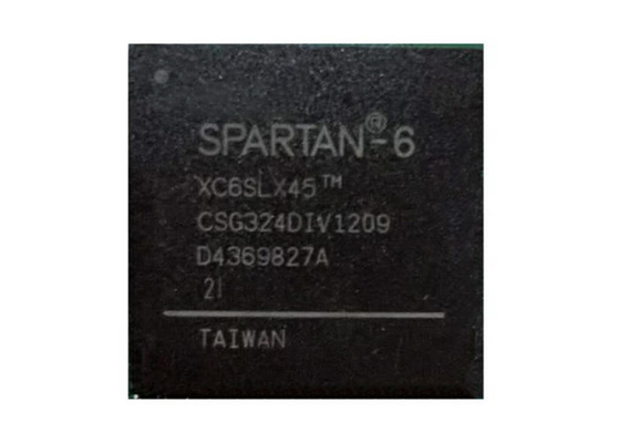 Microprocesador programable 324CSPBGA del circuito integrado del arsenal de puerta del campo XC6SLX45-2CSG324I