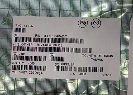 Salida dual de IC 48QFN Digitaces del regulador del microprocesador ISL68127IRAZ PWM del circuito integrado