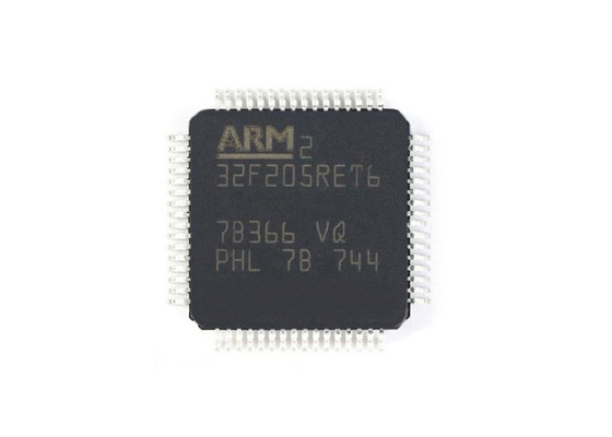 Soporte de la superficie del paquete del FLASH 64-LQFP del microcontrolador MCU IC STM32F205RET6
