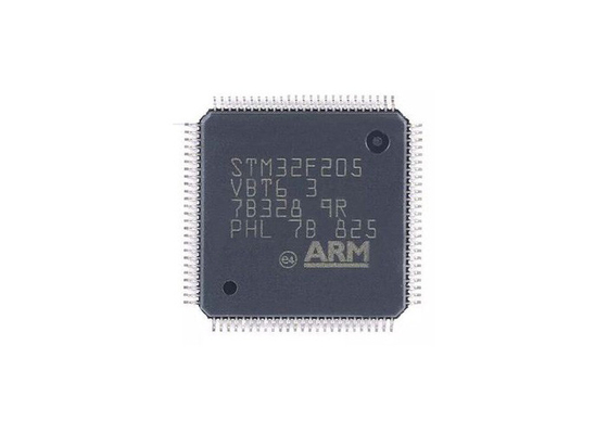 El FLASH 100-LQFP del microcontrolador MCU STM32F205VBT6 integró los microcontroladores