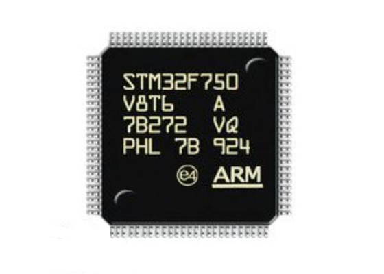 STM32F750V8T6 el microcontrolador MCU ARMA el microprocesador del microcontrolador de Cortex-M7 100LQFP