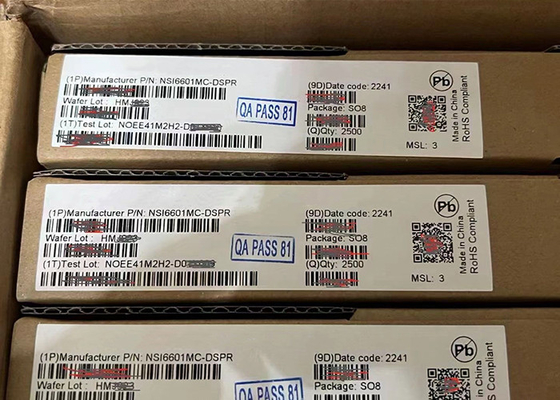El monocanal NSI6601MC-DSPR aisló el microprocesador del circuito integrado de IC SOP8 del conductor de la puerta