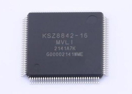 Chip de circuito integrado KSZ8842-16MVLI Interruptor Ethernet de dos puertos IC LQFP128