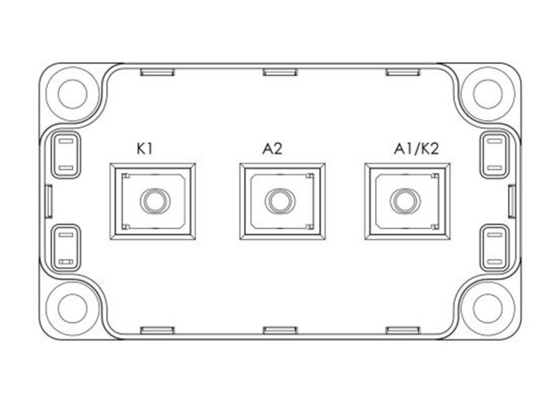 el diodo de rectificadores automotriz de los módulos MSCDC450A120AG de 1200V IGBT pone en orden el módulo 450A