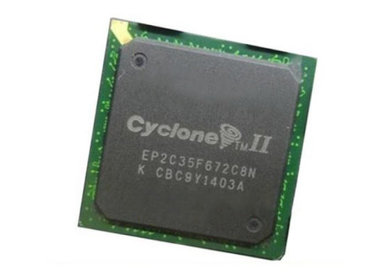 EP2C35F672C8N Cyclone II FPGA Field Programmable Gate Array con 33216 elementos lógicos de 1.15V a 1.25V de voltaje de funcionamiento y 475 entradas y salidas