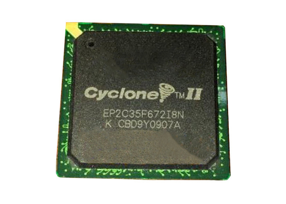 FPGA salta el chip CI programable del ciclón II del arsenal de puerta del campo de EP2C35F672I8N FBGA672