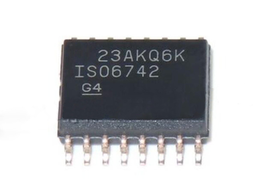 Aisladores 16-SOIC de Digitaces del canal del patio del microprocesador ISO6742DWR 50Mbps del circuito integrado
