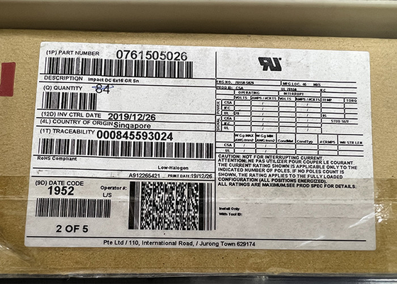 76150-5026 circuito integrado Chip Backplane Connectors 288POS a través del agujero