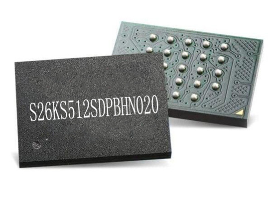 S26KS512SDPBHN020 NI memoria IC del microprocesador 512Mbit del circuito integrado de IC 24-FBGA de la memoria