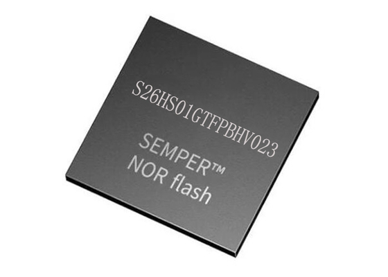 FLASH NI chips CI de alta velocidad de IC S26HS01GTFPBHV023 166MHz CMO 24-FBGA de la memoria