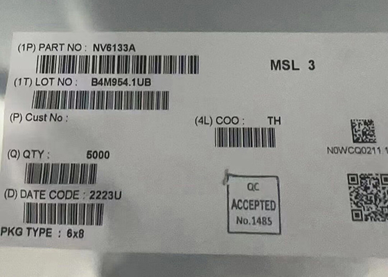 Los conductores de la carga saltan el microprocesador 330mOhm del circuito integrado de IC 30-QFN del poder de NV6133A GaNFast