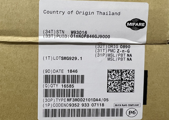 Acceso de IC MF3MOD2101DA4/05 13.56MHz RF del transpondor del RFID que supervisa los ICs