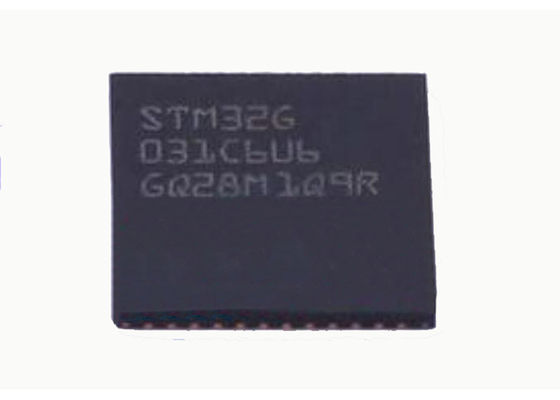 BRAZO Cortex-M0+ 48-UFQFN de IC STM32G031C6U6 del microcontrolador de 64MHz MCU