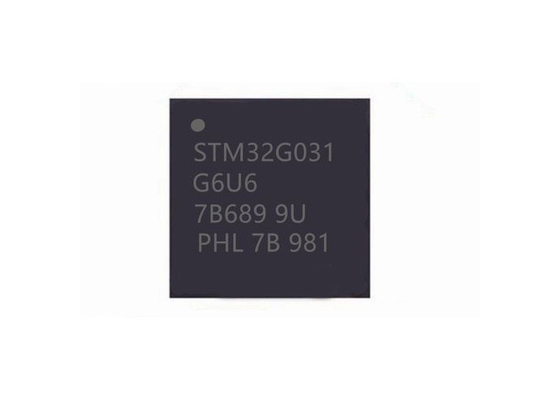 STM32G031G6U6 sola base 64MHz 28-UFQFN del microcontrolador MCU