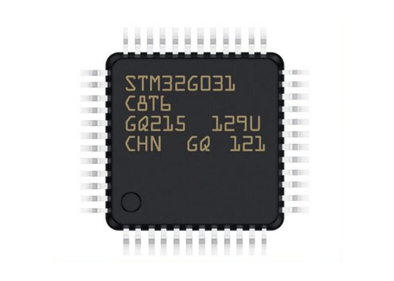 Solo microcontrolador de destello IC del microcontrolador MCU 48-LQFP 64KB de la base STM32G031C8T6