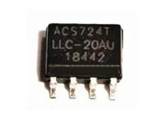 Microprocesador ACS724LLCTR-20AU-T 1Channel Hall Effect Current Sensor del circuito integrado