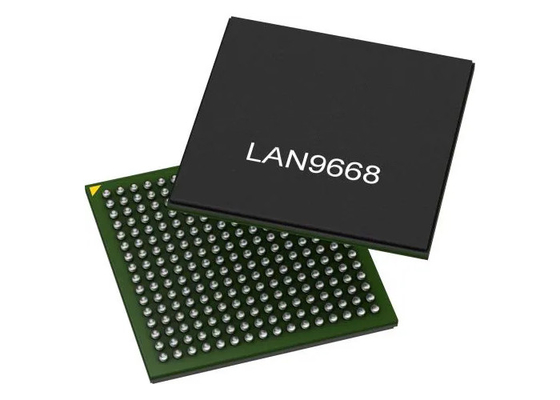 Interruptor portuario IC 256-LFBGA de Chip LAN 9668/9MX 8 Gigabit Ethernet del circuito integrado