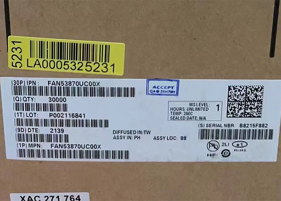 FAN53870UC00X 20-XFBGA Chip de circuito integrado Chips de administración de energía de coeficiente intelectual bajo