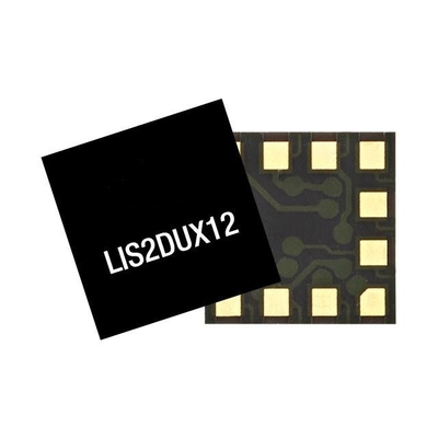 Sensor IC LIS2DUX12TR de potencia ultrabaja con acelerómetro inteligente de 3 ejes Sensores de movimiento 12-LGA