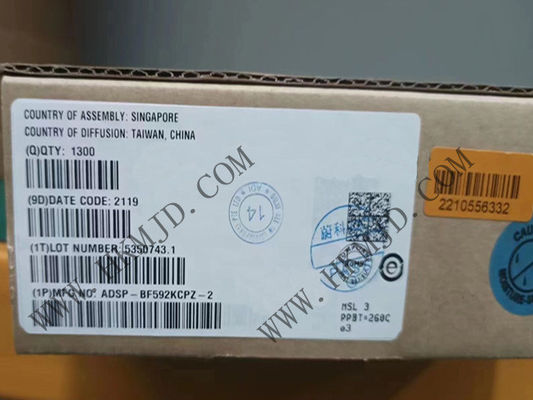 Microcontrolador MCU ADSP-BF592KCPZ-2 hasta 200 MHz Procesadores de señal digital 64-VFQFN