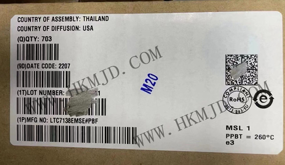 Chip de circuito integrado LTC7138EMSE 400mA Regulador de conmutación de cañón IC MSOP16