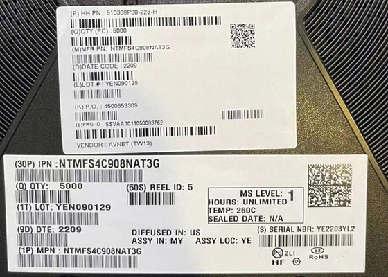 Chip de circuito integrado NTMFS4C908NAT3G Transistores MOSFET de potencia N-canal único