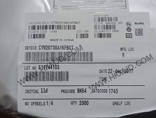 Módulo de comunicación inalámbrica CYW20730A1KFBGT Transceptor BT de un solo chip de 2,4 GHz