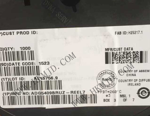 Chip de circuito integrado ADG5409BRUZ 14Ohm 4 canales de múltiples TSSOP16