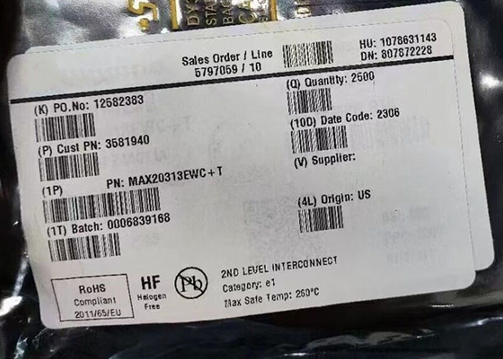 Chip de circuito integrado MAX20313EWC 500mA a 6A Conmutadores de límite de corriente ajustables