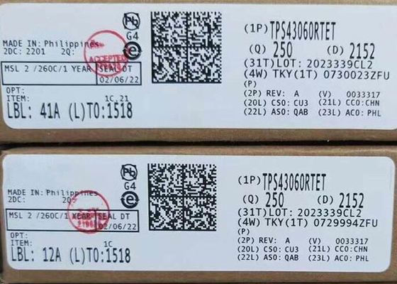 Chip de circuito integrado TPS43060RTET Controladores de impulso sincrónico CC-DC WQFN-16