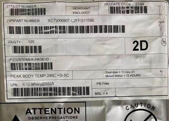 Array de puertas programables de campo XC7VX690T-L2FFG1158E 640MHz FPGA IC lógico programable