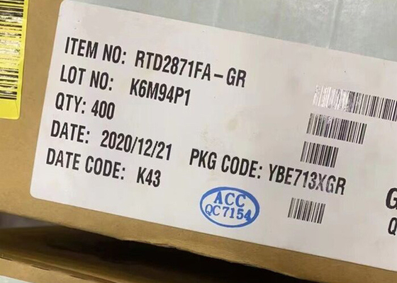Chip de circuito integrado RTD2871FA-GR SoC de realidad aumentada inteligente 4K o realidad virtual de televisión