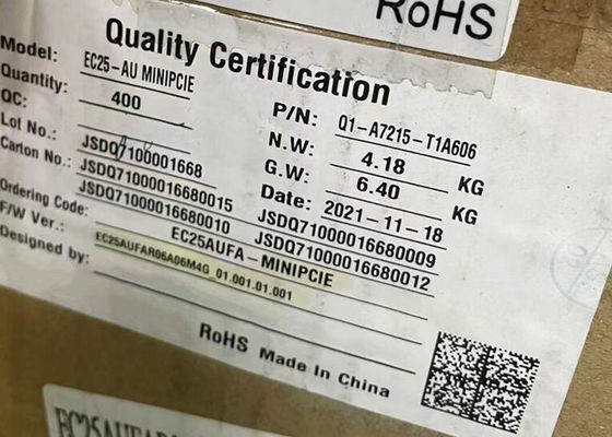 Módulo de comunicación inalámbrica EC25AUFA-MINIPCIE de baja potencia de 50 Mbps Módulo mini PCIe LTE Cat 4