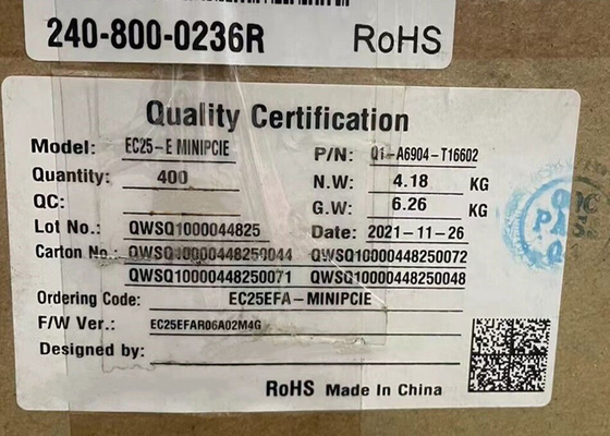 Módulo de comunicación inalámbrica EC25EFA-MINIPCIE-S Módulo de comunicación inalámbrica mini PCIe LTE Cat 4 de la serie EC25