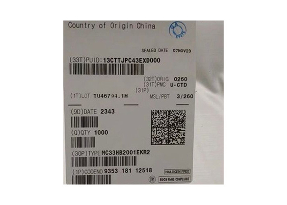 Chip de circuito integrado MC33HB2001EKR2 10A controlador de motor de CC cepillado